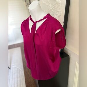 Gorgeous Rebecca Taylor Silk Sleeveless Top‎ - Fuchsia
